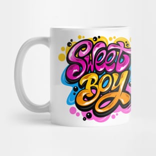 Sweet Boy Typography Lettering Mug